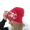 EXc Skull Logo Beanie, Red