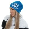 EXc Skull Logo Beanie, Sapphire Blue