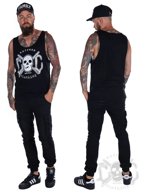 EXc Skull Men Tank, Black 2 EXc Skull Men Tank, Black – Bild 2