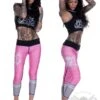 EXc Skull Work Out Leggings, Rosa