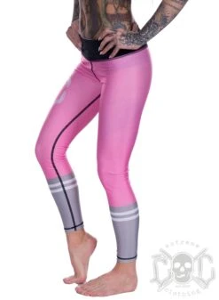 EXc Skull Work Out Leggings, Rosa -Straßenmode Kleidung exc skull work out leggings rosa 2