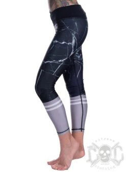 EXc Skull Work Out Leggings, Svarta -Straßenmode Kleidung exc skull work out leggings svarta 2