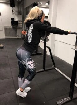 EXc Skull Work Out Leggings, Svarta -Straßenmode Kleidung exc skull work out leggings svarta 5