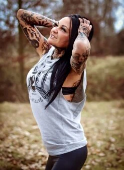 EXc Sleeveless Unisex Muscle Hoodie, Grey N Black -Straßenmode Kleidung exc sleeveless unisex muscle hoodie grey n black 4