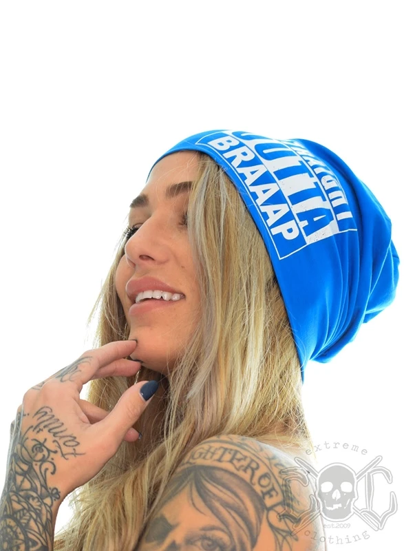 EXc Straight Outta Braaap Beanie, Sapphire Blue 2 EXc Straight Outta Braaap Beanie, Sapphire Blue – Bild 2