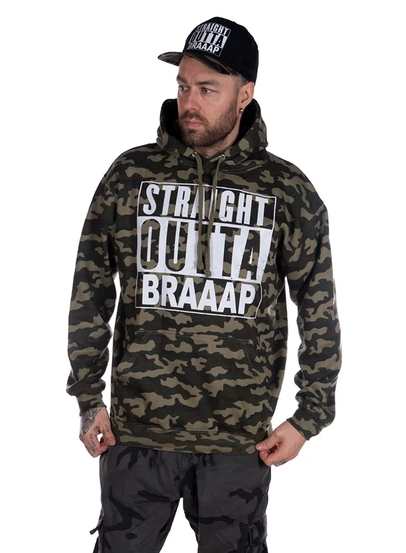 EXc Straight Outta Braaap CamoHood Unisex 1 EXc Straight Outta Braaap CamoHood Unisex