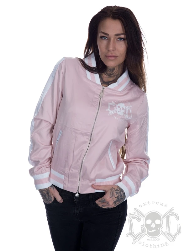 EXc Striped Skull Jacket, Rosa 1 EXc Striped Skull Jacket, Rosa