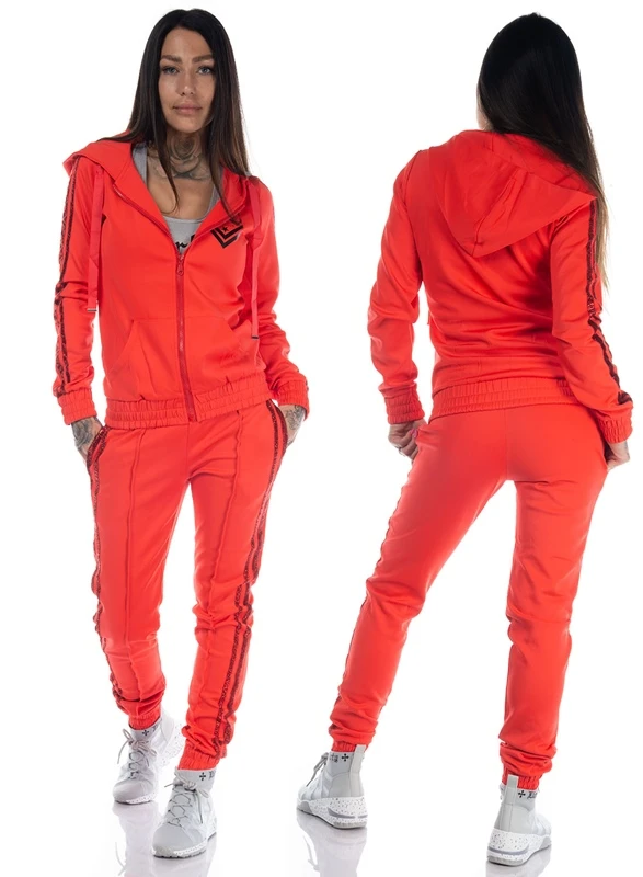EXc Striped Track Suit, Red 1 EXc Striped Track Suit, Red