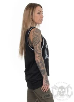 EXc Unisex Skull Mesh Tank Top, Black -Straßenmode Kleidung exc unisex skull mesh tank top black 2