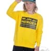 EXc We Are All Heroes Unisex Kidz Sweatshirt, Yellow