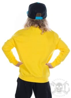 EXc We Are All Heroes Unisex Kidz Sweatshirt, Yellow -Straßenmode Kleidung exc we are all heroes unisex kidz sweatshirt yellow 2