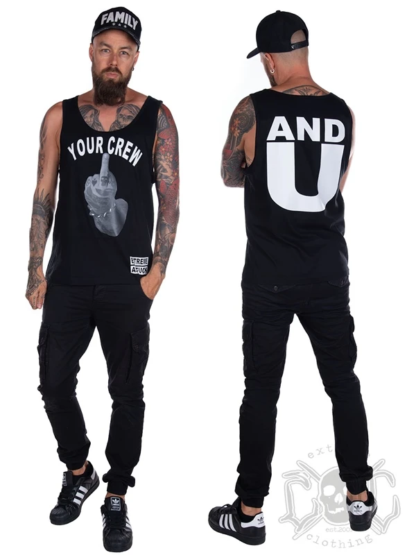 EXc Your Crew Men Tank, Black 2 EXc Your Crew Men Tank, Black – Bild 2