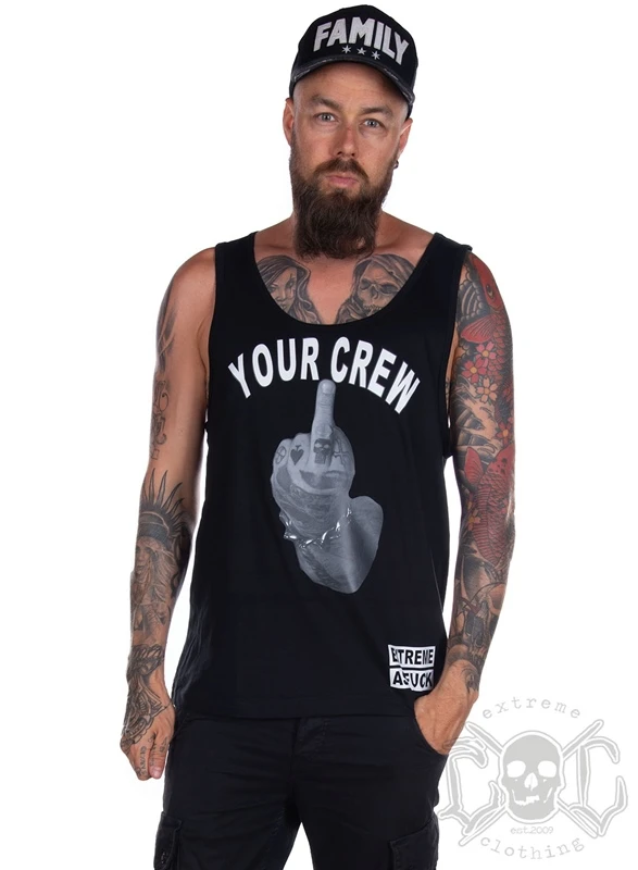 EXc Your Crew Men Tank, Black 1 EXc Your Crew Men Tank, Black