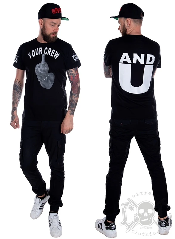 EXc Your Crew Men Tee, Black 2 EXc Your Crew Men Tee, Black – Bild 2