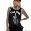 EXc Your Crew Unisex Mesh Tank, Black