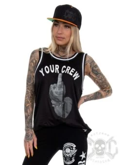 EXc Your Crew Unisex Mesh Tank, Black