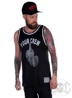 EXc Your Crew Unisex Mesh Tank, Black