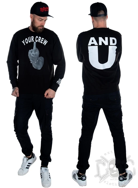 EXc Your Crew Unisex Sweatshirt, Black 2 EXc Your Crew Unisex Sweatshirt, Black – Bild 2
