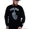 EXc Your Crew Unisex Sweatshirt, Black