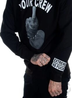 EXc Your Crew Unisex Sweatshirt, Black 5 EXc Your Crew Unisex Sweatshirt, Black -Straßenmode Kleidung exc your crew unisex sweatshirt black 2