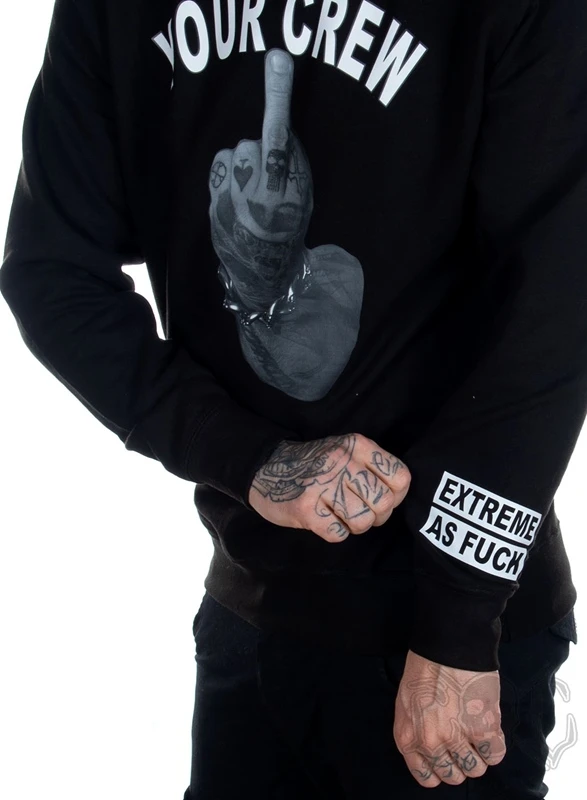 EXc Your Crew Unisex Sweatshirt, Black 3 EXc Your Crew Unisex Sweatshirt, Black – Bild 3