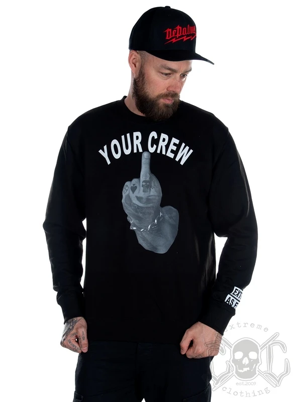 EXc Your Crew Unisex Sweatshirt, Black 1 EXc Your Crew Unisex Sweatshirt, Black