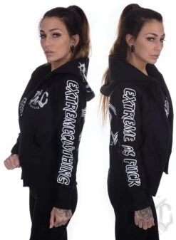 EXc YOUR NAME HOODIE, Vit Dam -Straßenmode Kleidung exc your name hoodie vit dam 2