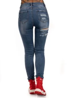 Mix From Italy Ripped Blue Skinny Denim -Straßenmode Kleidung mix from italy ripped blue skinny denim 3