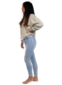 Mix From Italy Ripped Light Blue Skinny Jeans 5 Mix From Italy Ripped Light Blue Skinny Jeans -Straßenmode Kleidung mix from italy ripped light blue skinny jeans 2