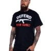 Rebel For Life Defend Your Family Men Tee, Black