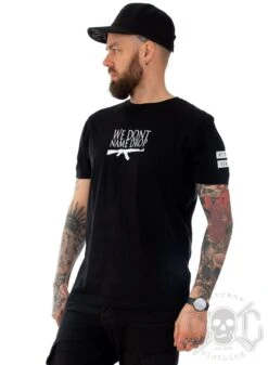 Rebel For Life We Don´t Name Drop Men Tee, Svart
