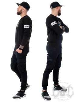 Rebel For Life We Don´t Name Drop Unisex Sweatshirt, Svart -Straßenmode Kleidung rebel for life we dont name drop unisex sweatshirt svart 3