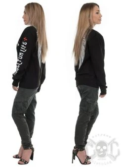 Rebel For Life Winged Unisex Sweatshirt, Black -Straßenmode Kleidung rebel for life winged unisex sweatshirt black 3